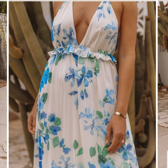 Lovestitch  Floral Halter Dress - Picture 4 of 10